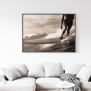 Longboard Surf Photography, Vintage Surf Photo, Surfing Print, Surfing Art, Surf Photo, Beach Surf Prints