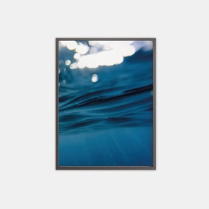Underwater Photography, Ocean Wall Art, Blue Ocean Print, Coastal Decor, Beach Print, Underwater Print