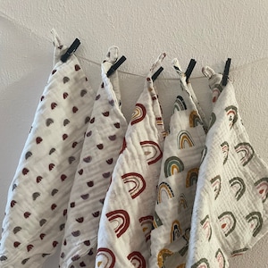 Muslin baby cloth 30 x 30 cm burp cloth baby gift