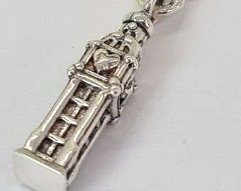 Pandora, Bracelet Charms, Beads, Clips, Dangles / New / s925 Sterling Silver London BIG BEN CHARM / Threaded / Stamp