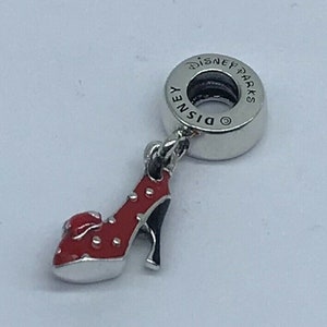 Pandora Bracelet charms Beads Clips Dangles New s925 Sterling Silver Minnie Mouse Shoe Dangle Charm Threaded Stamp