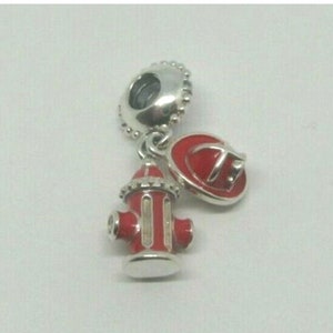 Fire Hydrant Red Enamel Bracelet Beads And Charms Pendant For DIY