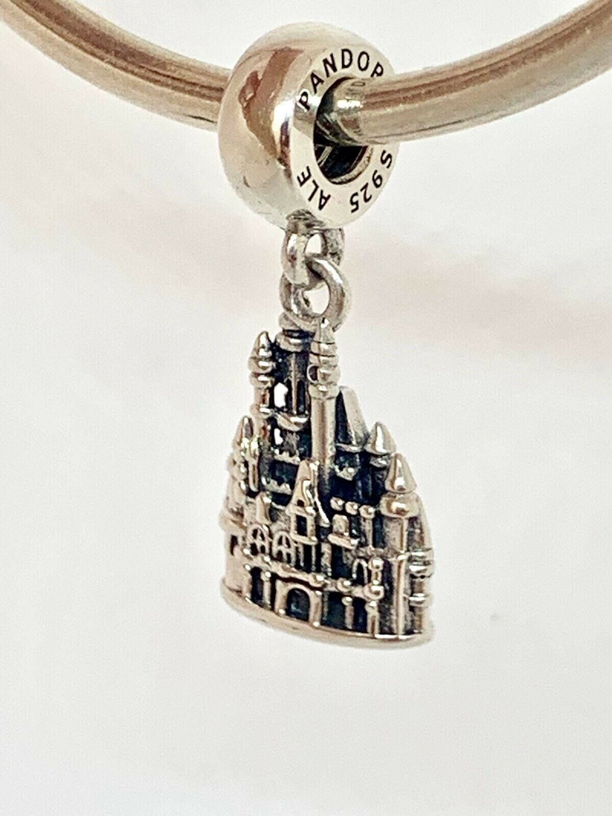 Pandora Bracelet Charms Beads Clips Dangles New S925 Sterling Silver Disney Shanghai Resort China Castle Dangle Threaded Stamped Etsy