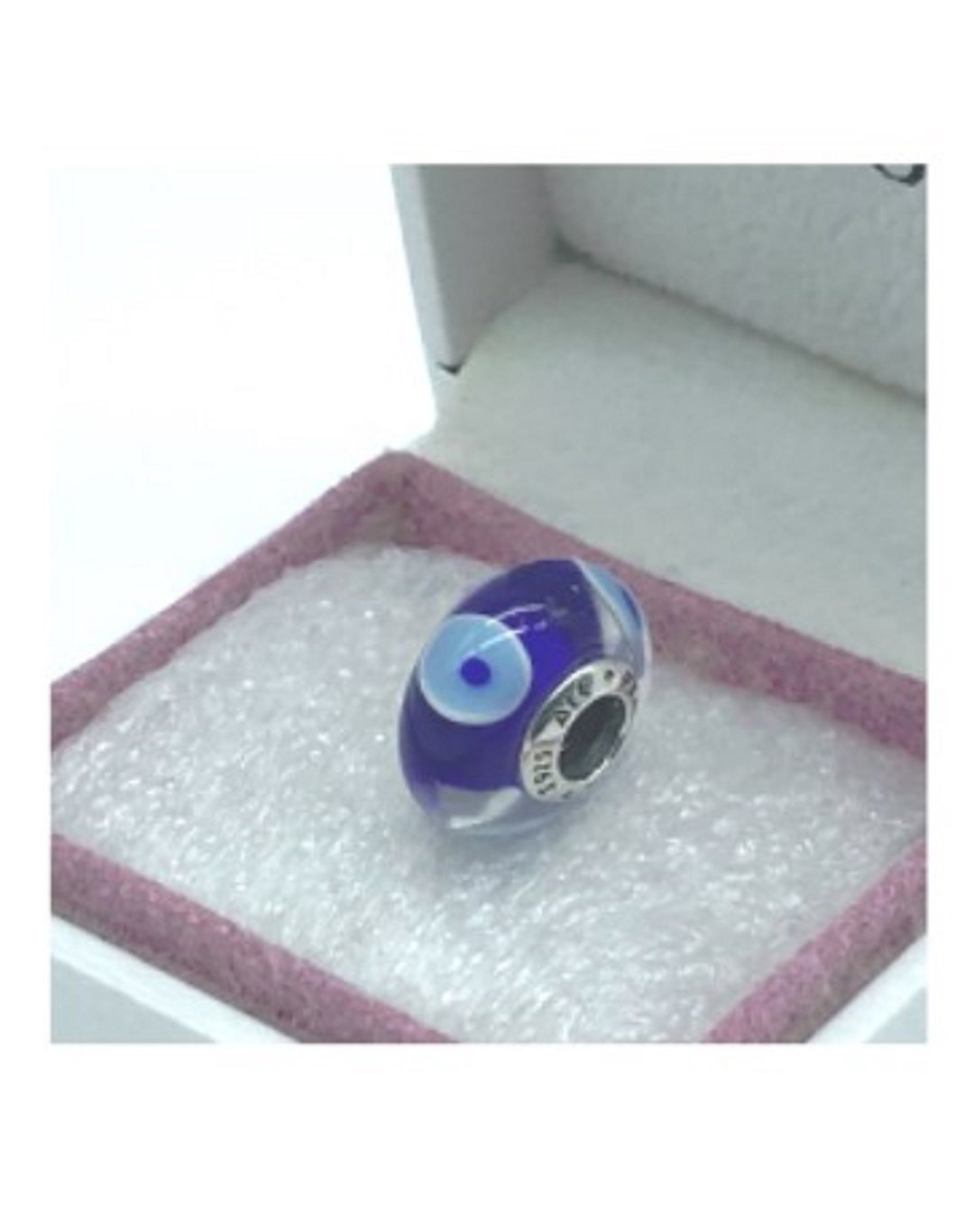 Pandora Bracelet Charms Beads Clips MURANO GLASS BEAD New S925 Sterling Siler Evil Eye Murano Charm Threaded Stamp Etsy