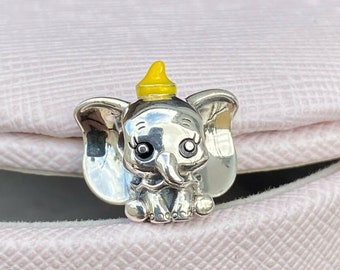 4pcs Argent Dumbo Charms Beads Fit European Charm Bracelet Collier 4pcs Argent Dumbo Charms Beads Fit European Charm Bracelet Collier