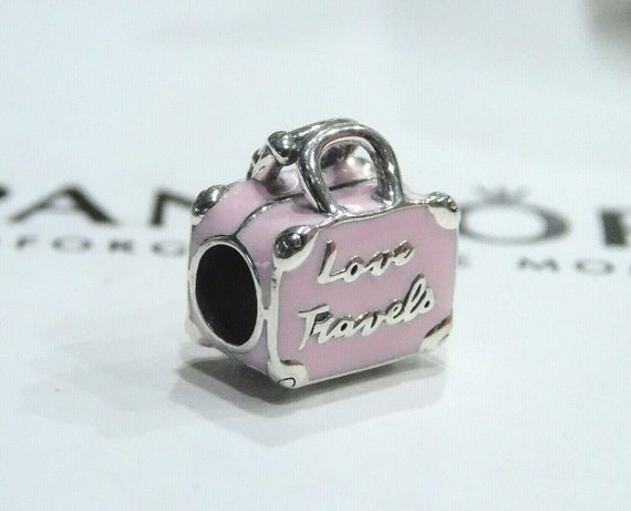 Pandora pink online travel bag charm