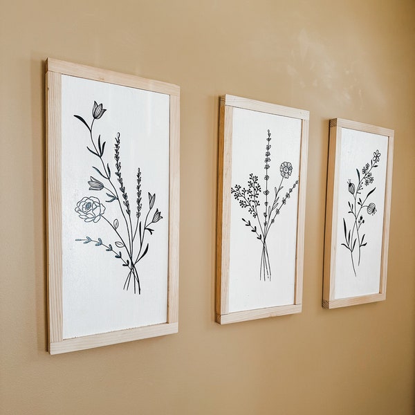 Floral Trio Wall Decor