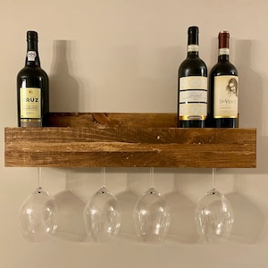 Rustic Wine Shelf