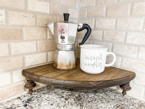 Rustic Corner Wood Riser - Etsy