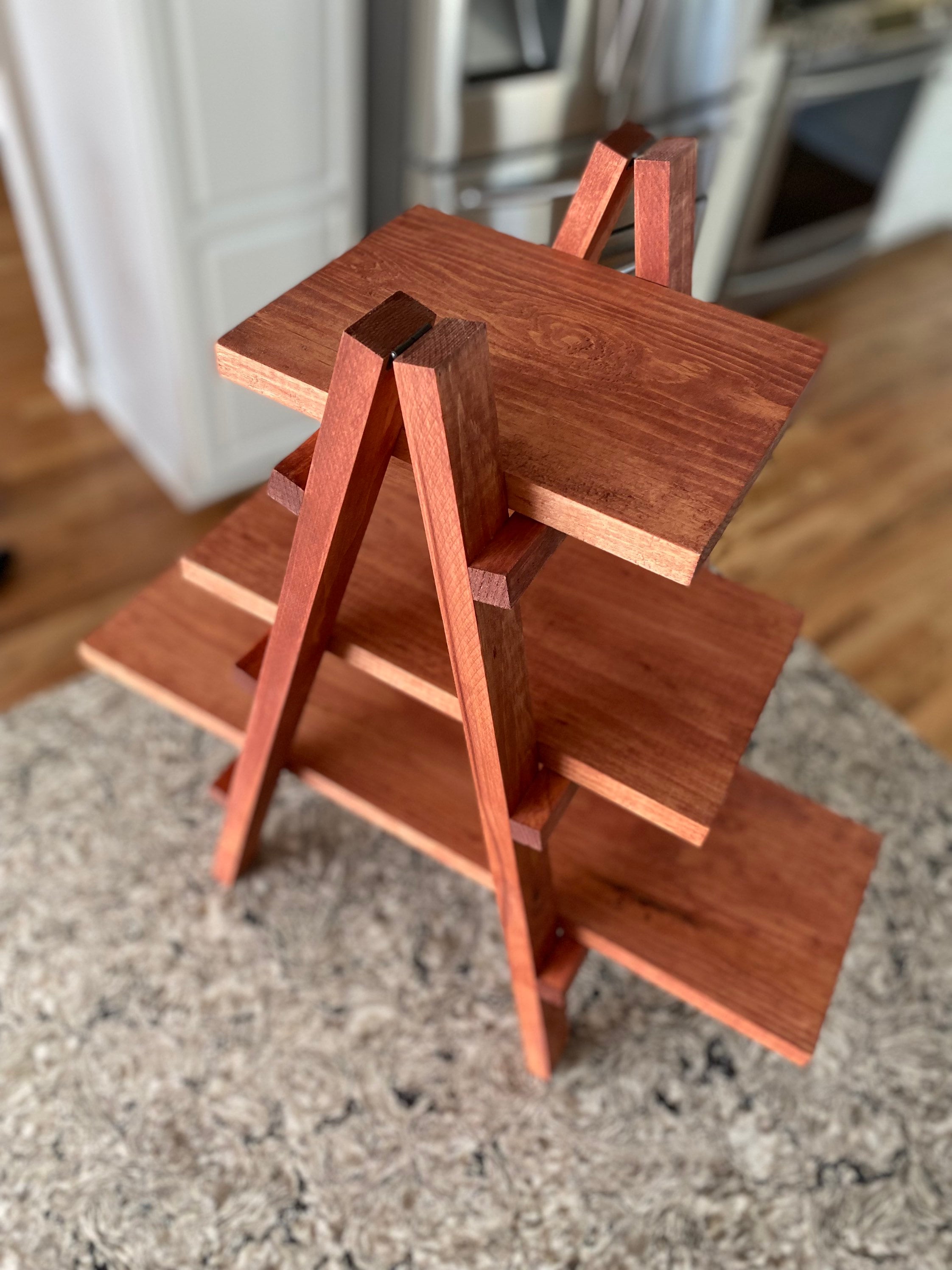 Wooden Dessert Ladder Cupcake Stand Tower Appetizer Tower Etsy UK