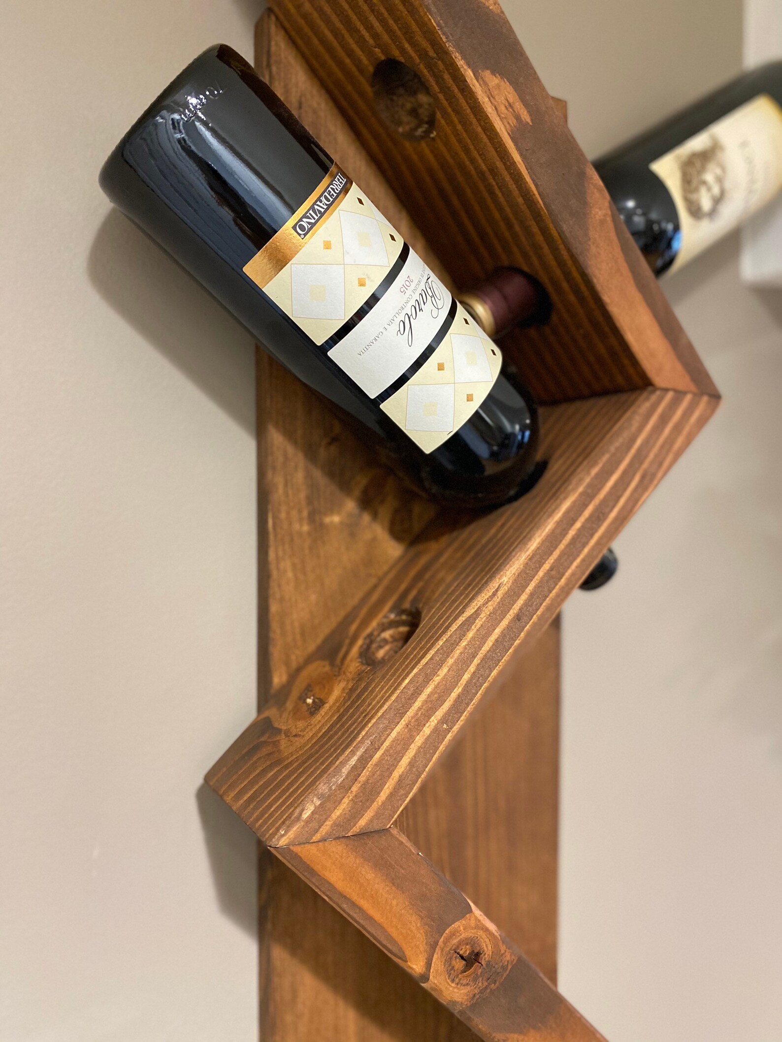 Zig Zag Wine Rack Etsy