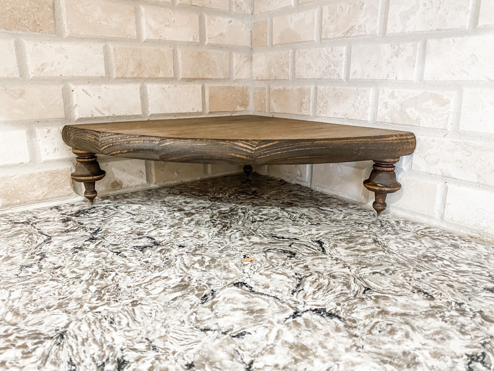 Rustic Corner Wood Riser - Etsy