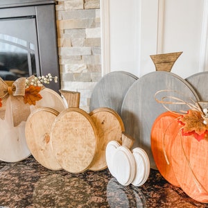 Wooden Pumpkins - Rustic Fall Decor - Decorative Wooden Pumpkins - Etsy
