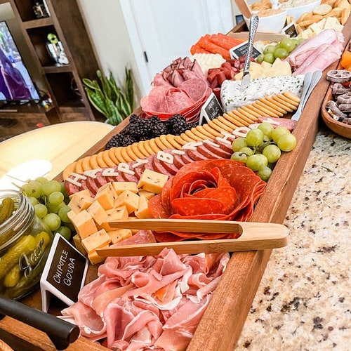 Charcuterie Board - Long Serving Tray - Custom Personalization - Party Platter - Engagement/Wedding Gift - Centerpiece - Gift for Home - agrohort.ipb.ac.id