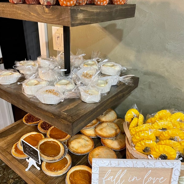 Rustic Cupcake Stand - Tiered Wooden Stand - Dessert Stand - Wedding Cake Stand