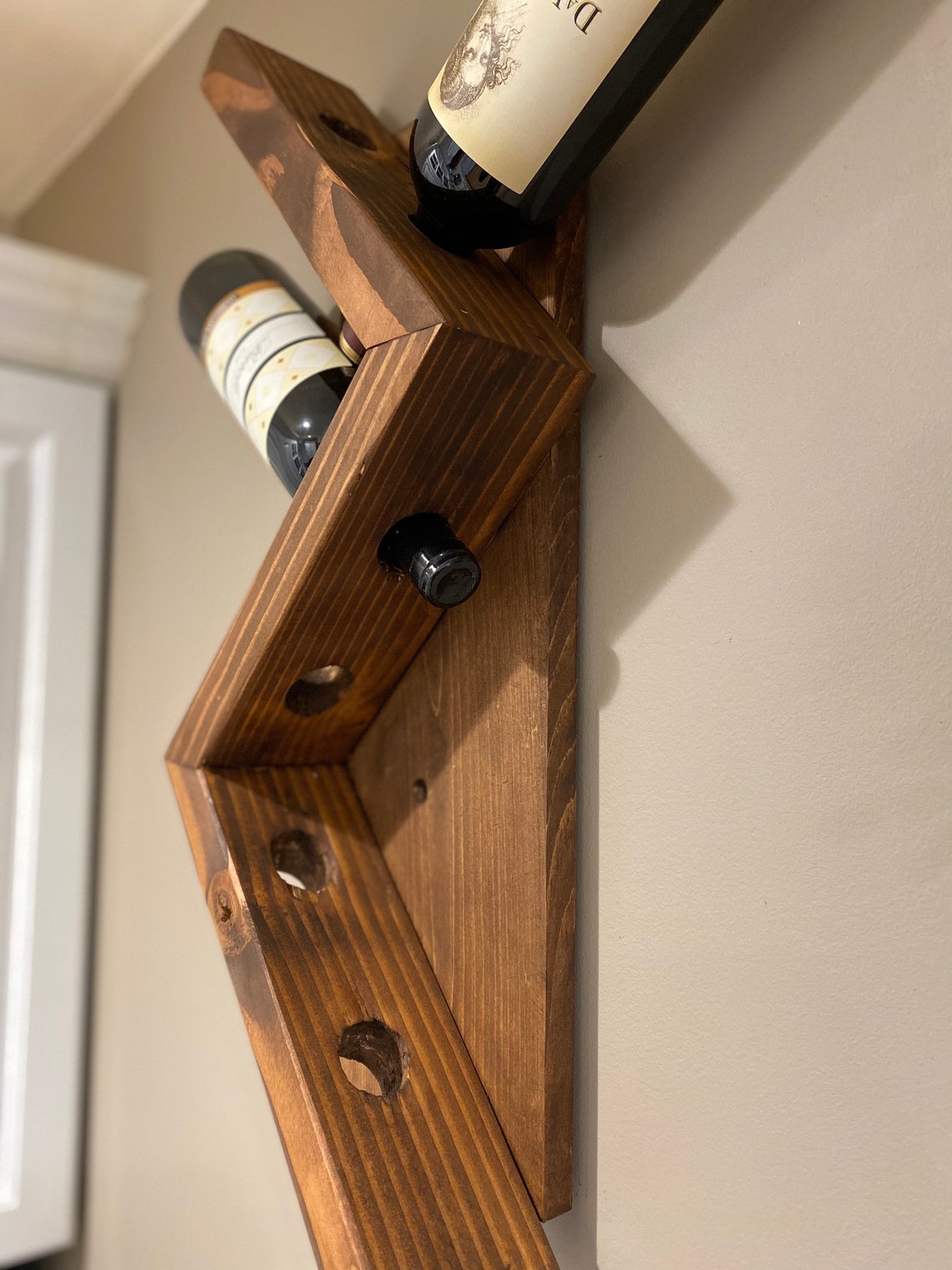 Zig Zag Wine Rack Etsy