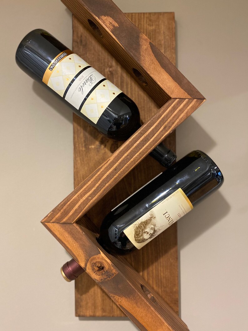 Zig Zag Wine Rack Etsy