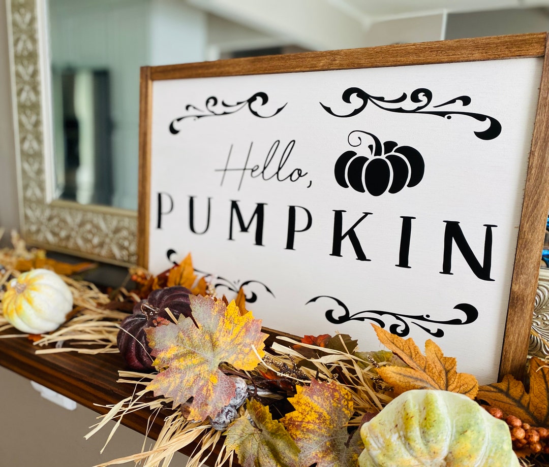 Fall Decor - Fall Sign - Rustic Farmhouse Fall Sign - Distressed - Etsy