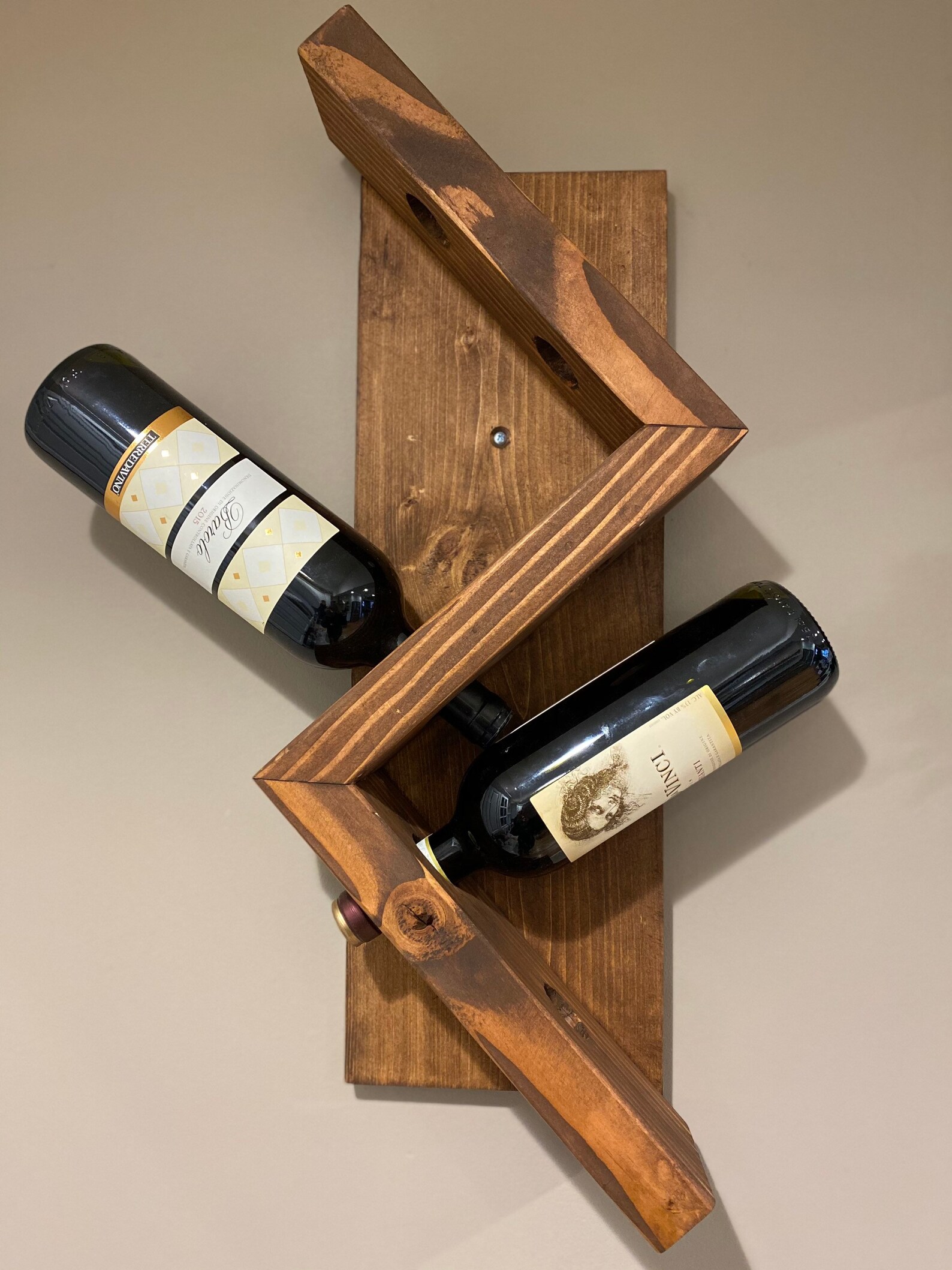 Zig Zag Wine Rack Etsy