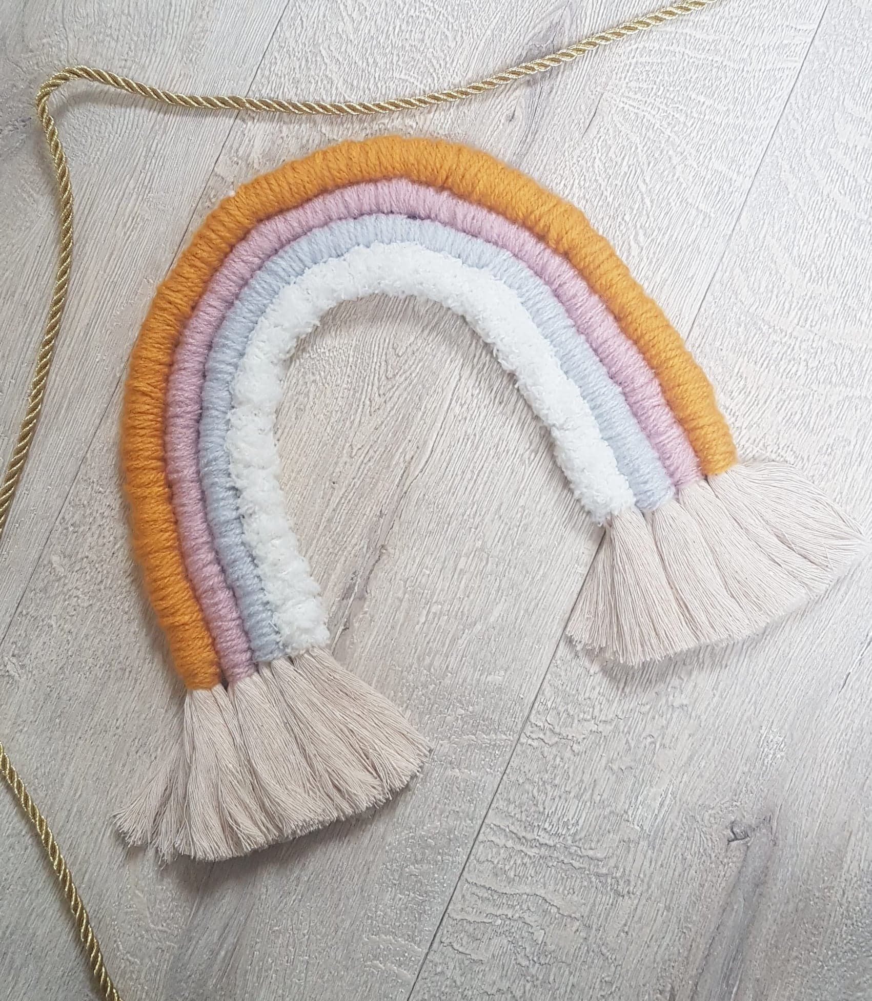 Rainbow Wall Hanging Personalised Nursery Decor Custom Etsy