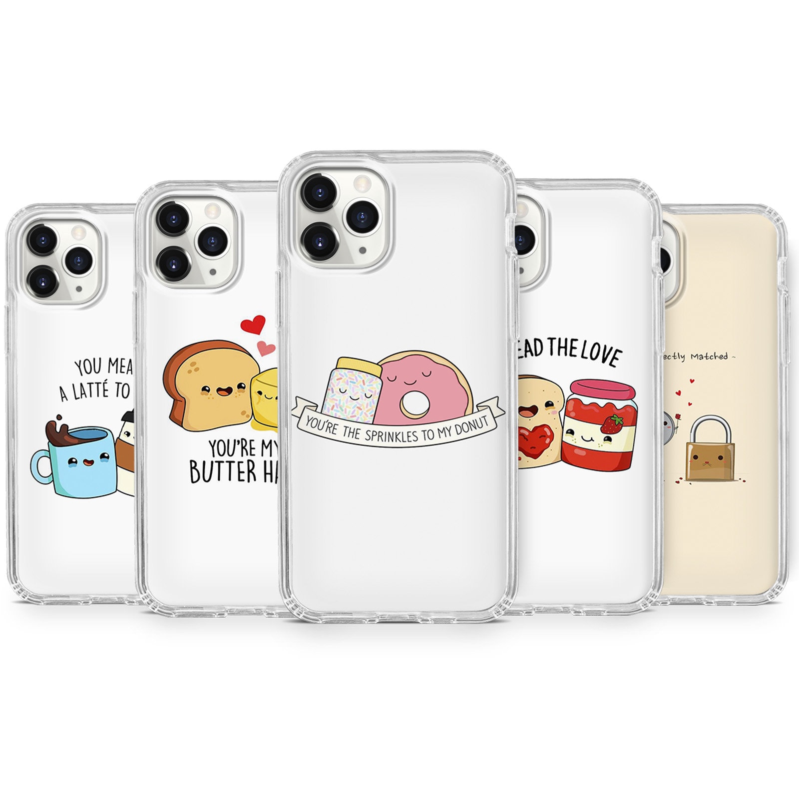 X Valentine Couple Paired Cute Phone Cases For iPhone 12 Huawei P20,P30 a122 12 pro 11 XS,XR,SE 2020,11 & Samsung S10,A40,A50,51 7,8+