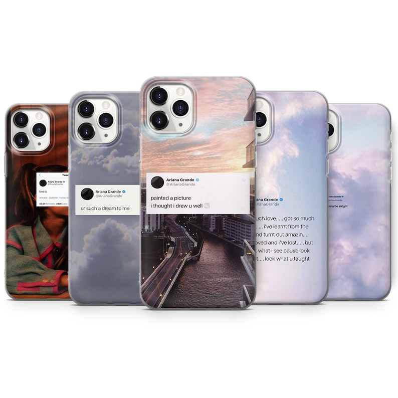 Ariana Twitter Phone Cases For iPhone 12 7,8+, XS,XR,SE 2020,11 & Samsung S10,A40,A50,51, Huawei P20,P30 Pro A1 A138 