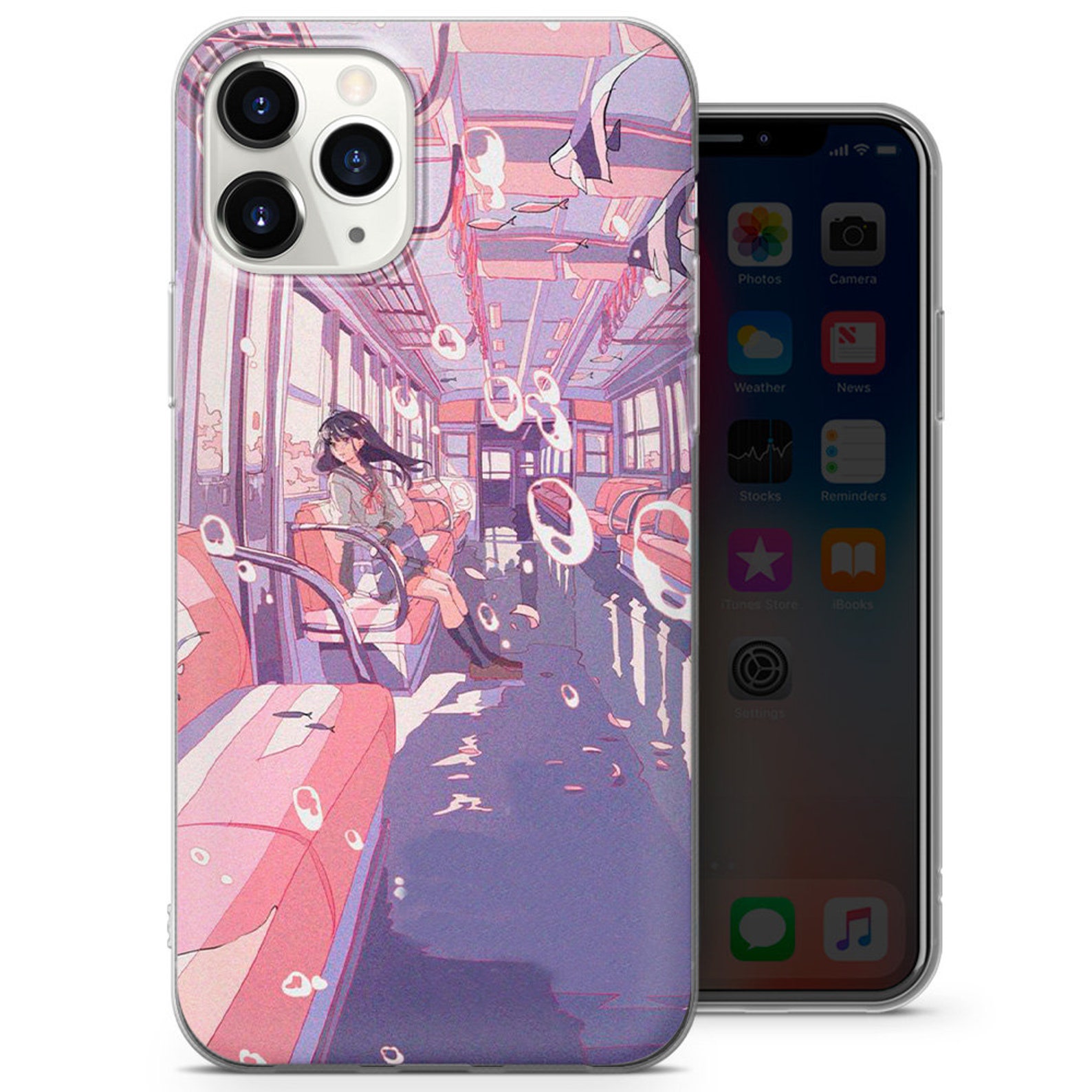 Anime lights vibe lovers Phone Cases For iPhone 12 12 pro | Etsy