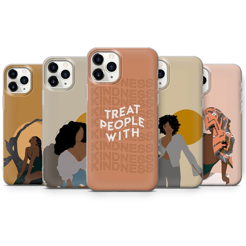 Girl Treat People With Kindness Phone Cases Protect For iPhone 12 7,8+, XS,XR,SE 2020,11 & Samsung S10,A40,A50,51, Huawei P20,P30 Pro A1 