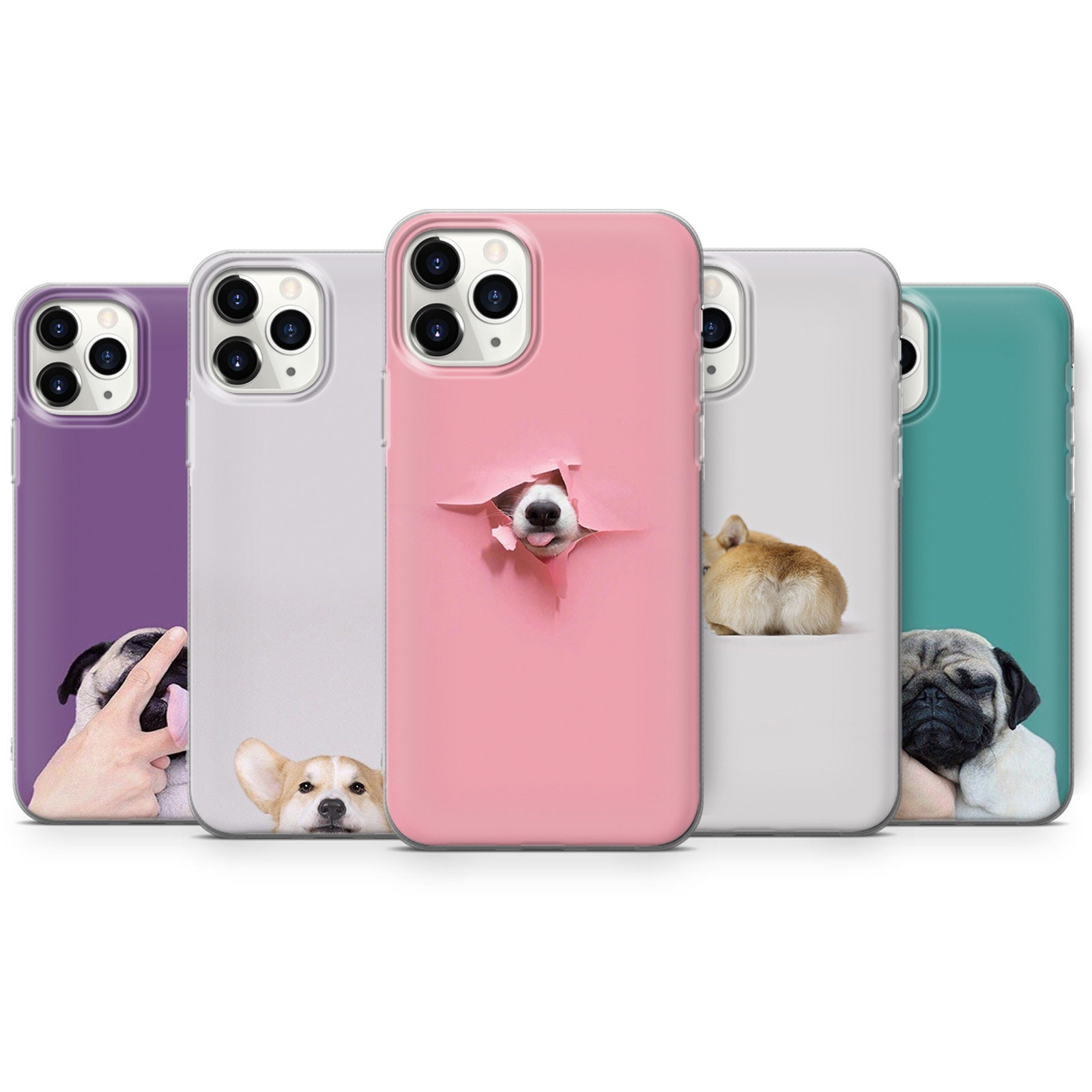 Cute Dogs Phone Cases Cutie Pie Cover For Iphone 12 78 Etsy Uk