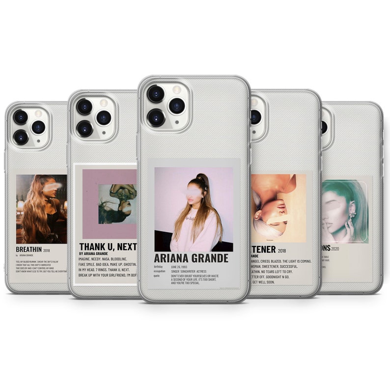 Ariana Albums Poster Phone Cases For iPhone 12 7,8+, XS,XR,SE 2020,11 & Samsung S10,A40,A50,51, Huawei P20,P30 Pro A1 A133 