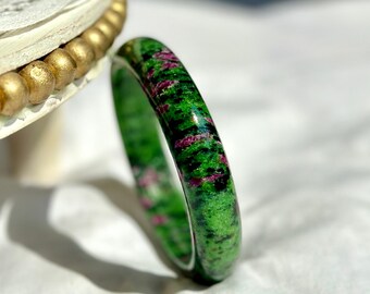 ルビゾイのブレス Ruby Zoisite Bangle 56/60/61/62/63 Mm or 2.2/2.36/2.4/2.44