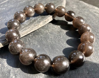 Cintamani Saffordite Beads Bracelet Natural Stone Round Beads Healing: 13mm/12.5mm+/11.5mm+/10.5mm+/9.5mm+/8.5mm+/7.5mm/6.5mm++