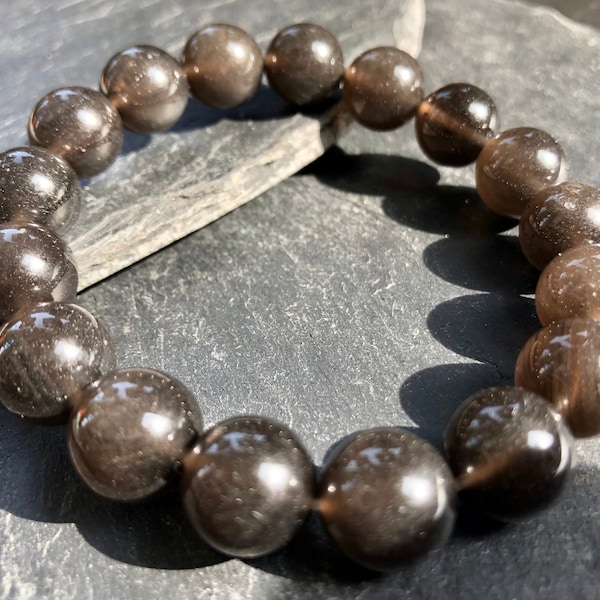 Cintamani Saffordite Beads Bracelet Natural Stone Round Beads Healing: 13mm/12.5mm+/11.5mm+/10.5mm+/9.5mm+/8.5mm+/7.5mm/6.5mm++