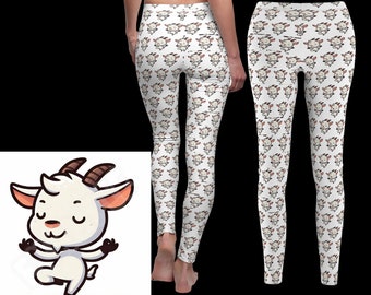 Leggings, Women's yoga, casual, sweatpants, goat yoga, namaste