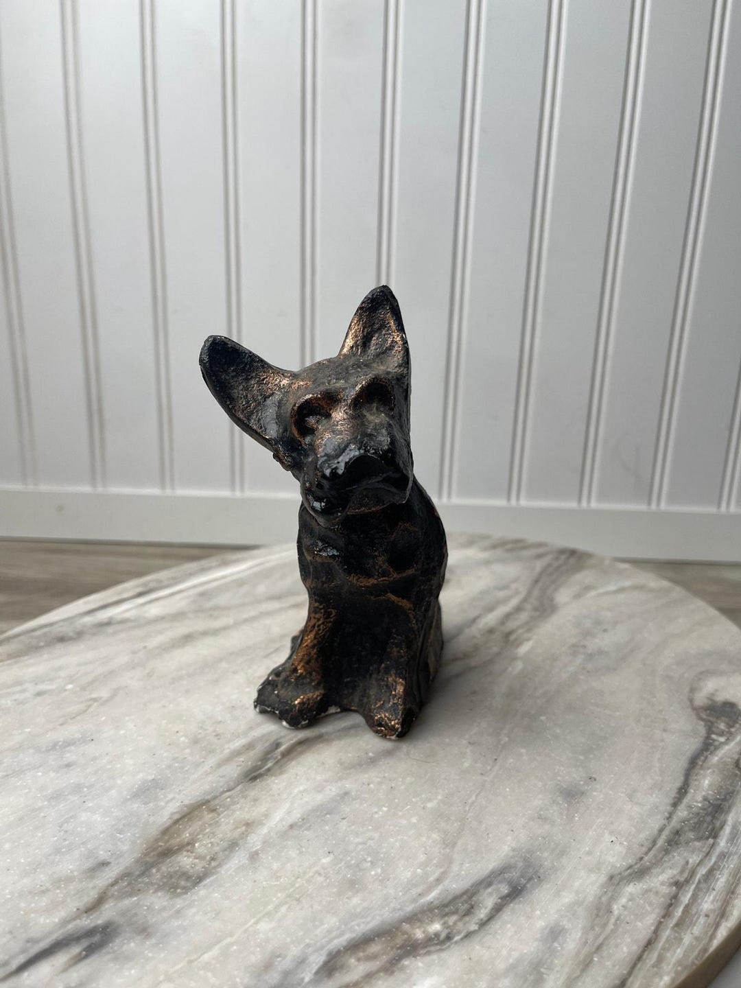 Figurine Scottie Terrier Dog, 1940s Black Carnival Prize Vintage ...