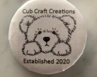 Personalised / Personalized or Custom Made Pin Badges (25mm, 2.5cm, 1inch in size). Any design and text. Any picture or logo.