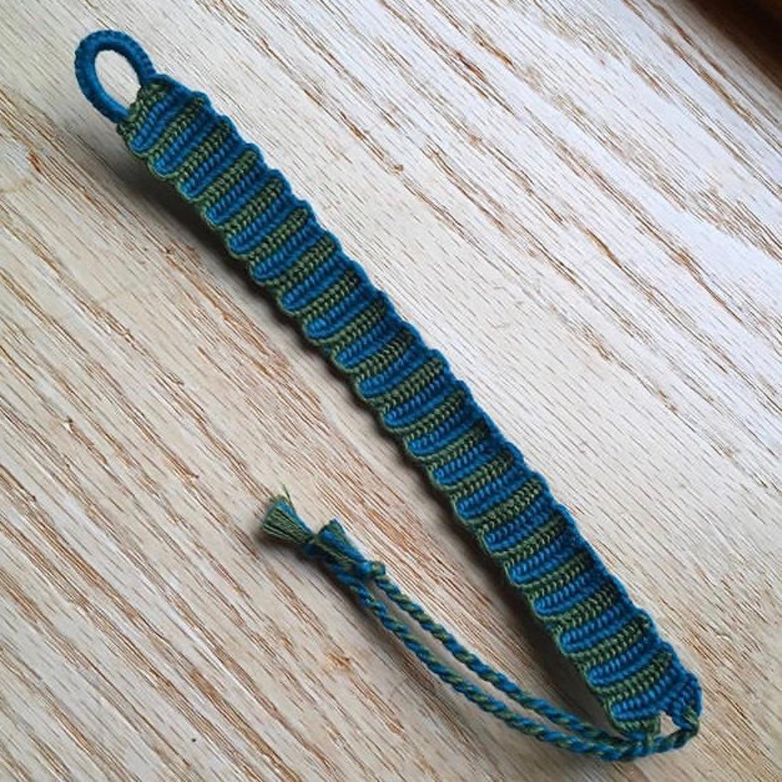 Vertical Wave Friendship Bracelets Knotted With Cotton Thread Etsy