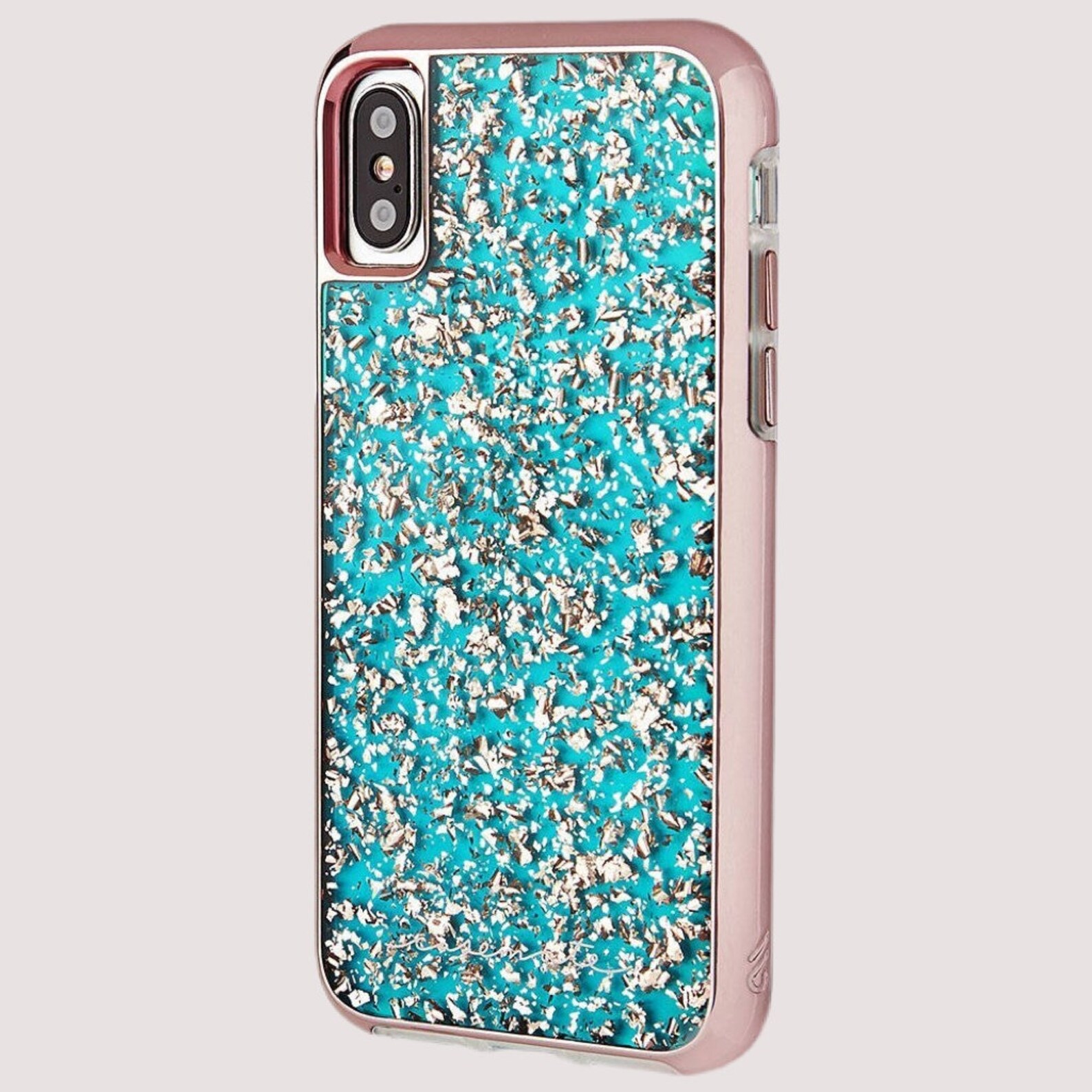 CASEMATE Turquoise Glitter iPhone X case iPhone XS case Etsy
