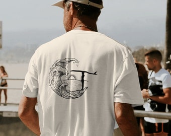 Ocean Lover T Shirt - Big Wave Surfer Shirt - Oversized Tee - Nature Lover Gift