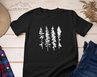 Pine Tree Shirt - Wandelen T Shirt - Bergen Shirt - Adventure T Shirt - Wanderlust Shirt - Nature Lover Gift