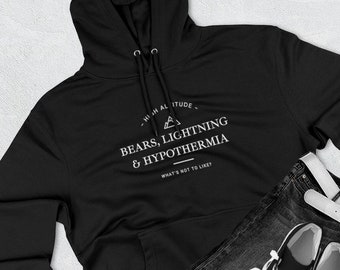 Camper Sweatshirt - Mountain Sweatshirt - High Altitude Premium Pullover Hoodie - Oversized Hoodie