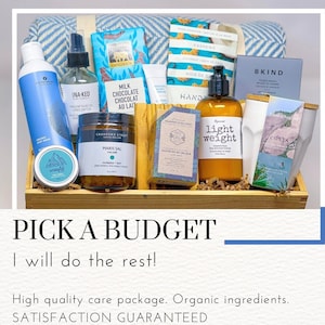 Créations personnalisées d'emballages de soins Cadeaux de spa personnalisés Emballages de soins bio Cadeau Bon rétablissement, Coffret cadeau soins personnels Une pensée pour vous sku999
