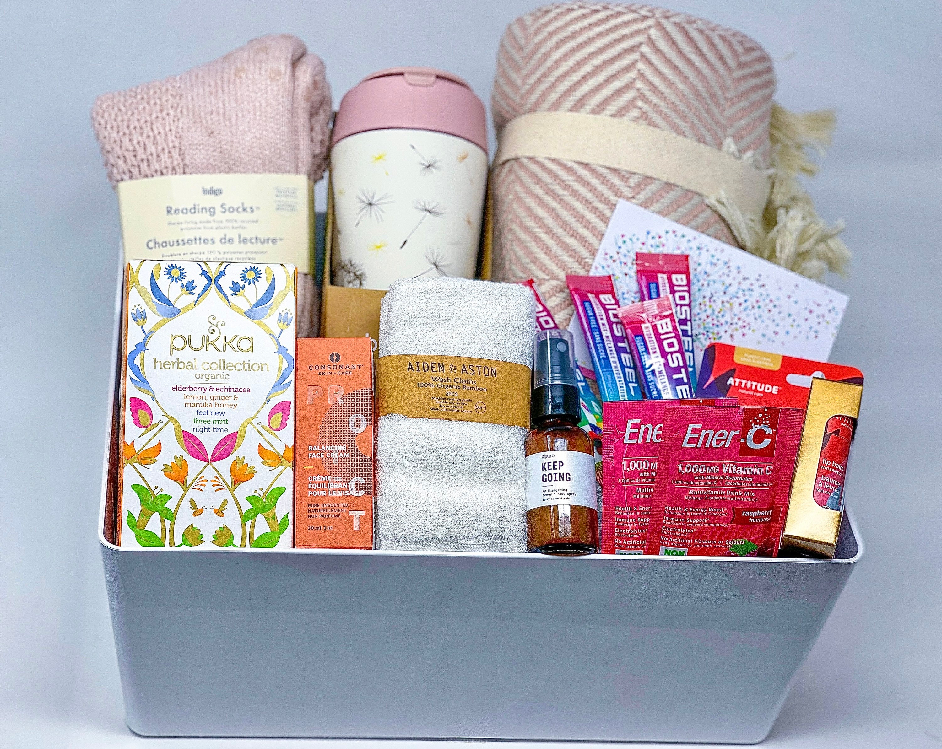 Get Well Gifts for Women: Thoughtful Comfort Ideas 3 Uplifting Care Package: Organic Tea, Blanket, Socks & More - Etsy