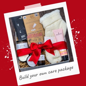 Custom holiday gift, build your own, spa gift bundle, selfcare gift set, skincare bundle, all natural gift, personalized gift, custom box