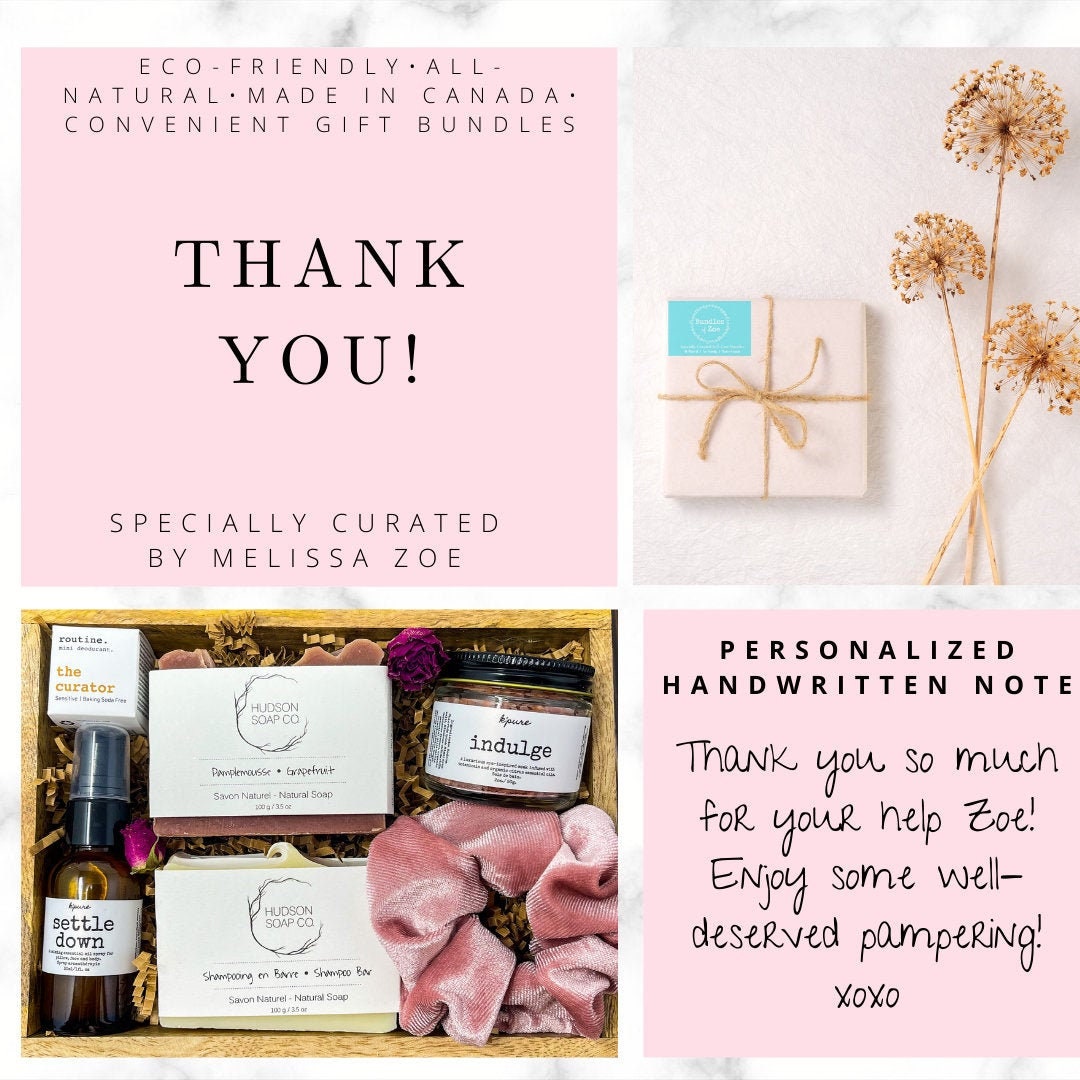 Personalized thank you gift Organic bath and body products Etsy