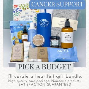 Personalized Cancer Support Gift Box: Clean Products, Self Care Package