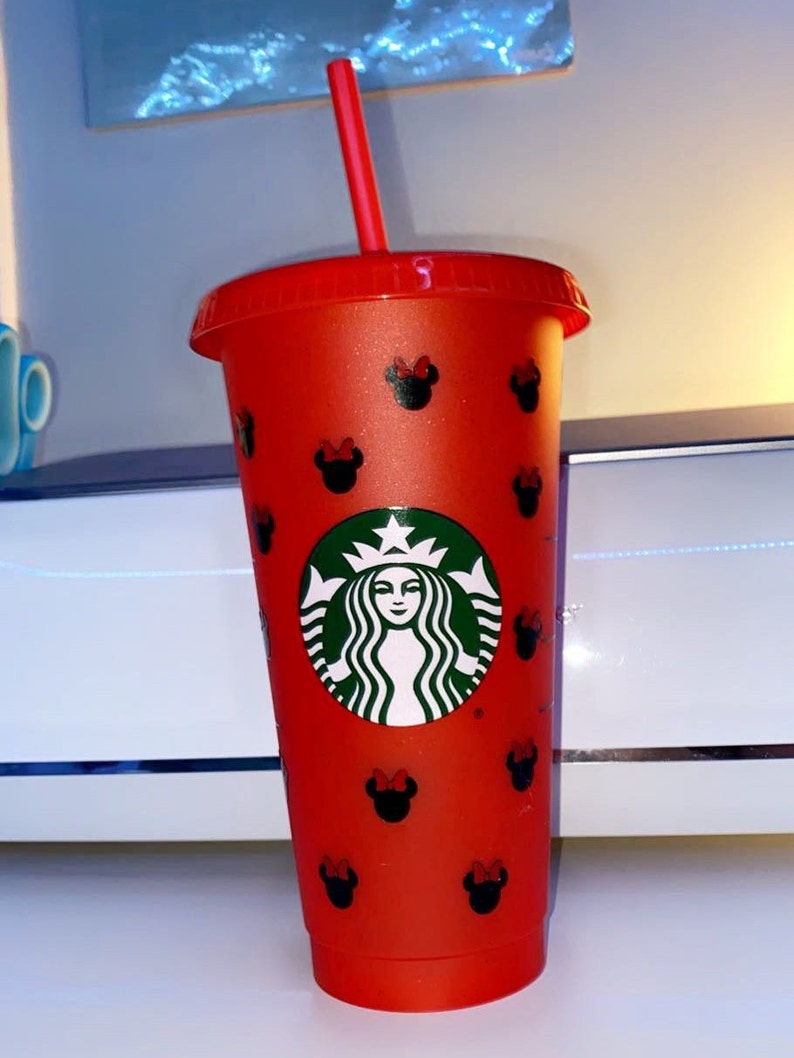 Minnie Mouse Starbucks Glitter Cup