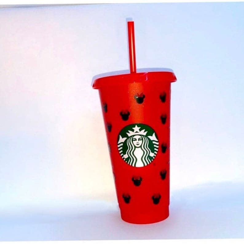 Minnie Mouse Starbucks Glitter Cup
