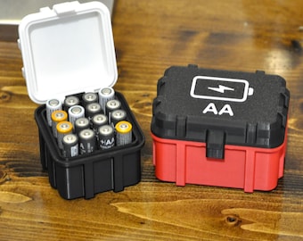 AA/AAA Battery Case: Travel Organizer, Storage Box