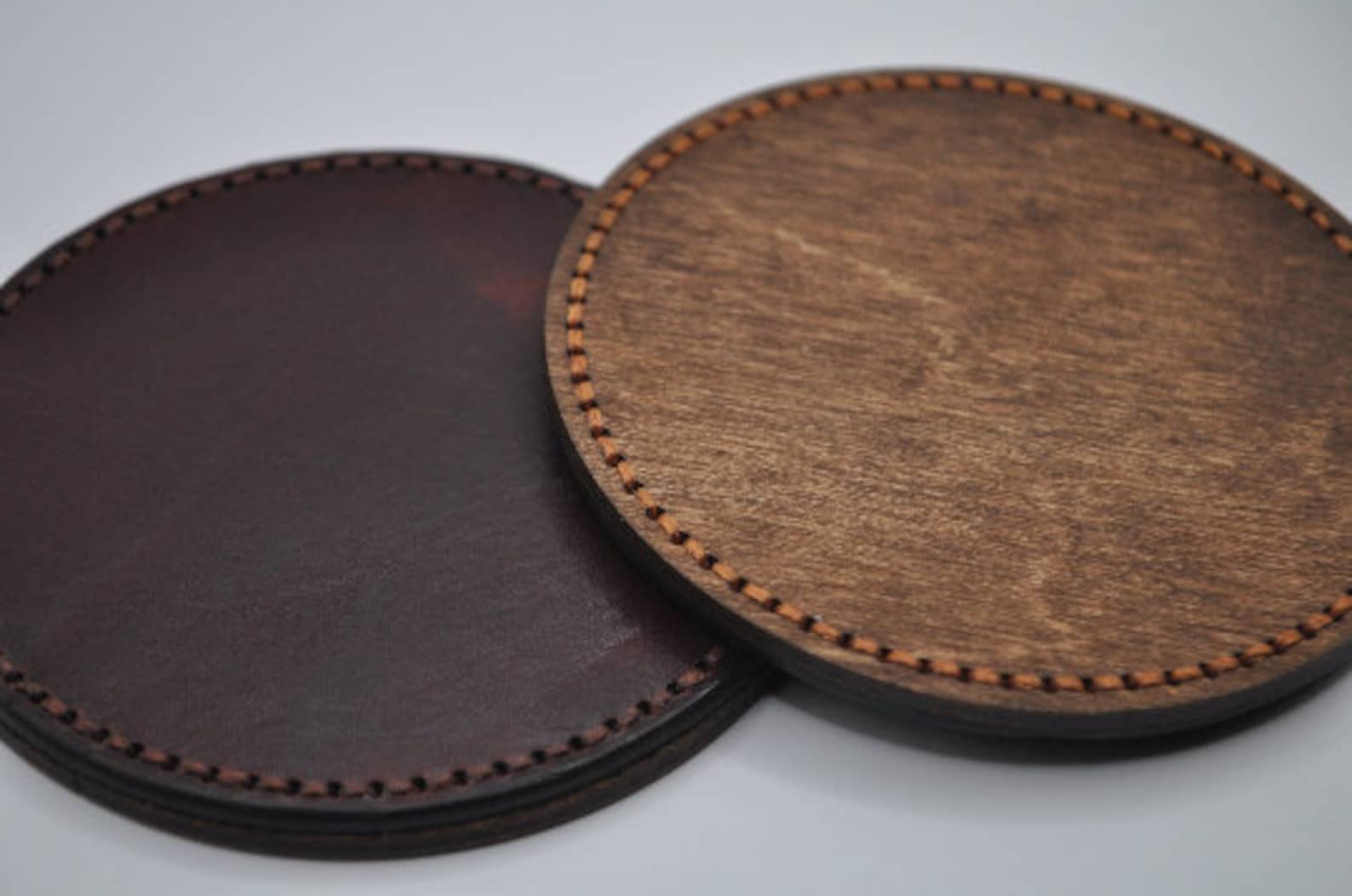 Handmade Personalized Leather Coasters Custom Coaster Etsy